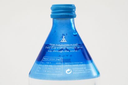 Snåsa water bottle design branding