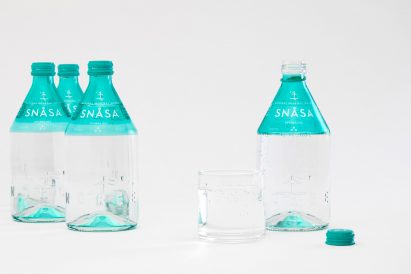 Snåsa water bottle design branding