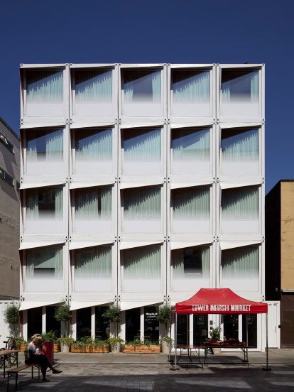 Shipping container hotel by Doone Silver Kerr