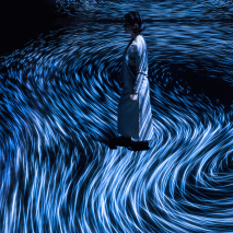 Moving Creates Vortices Create Movement by TeamLab