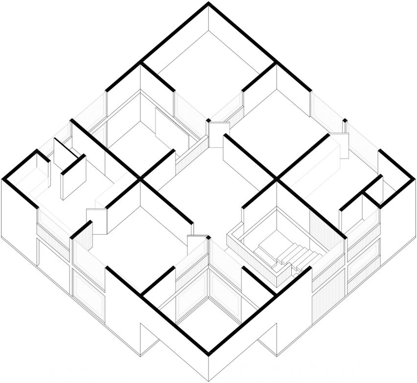 Tlalpuente by PPAA Isometric Drawing
