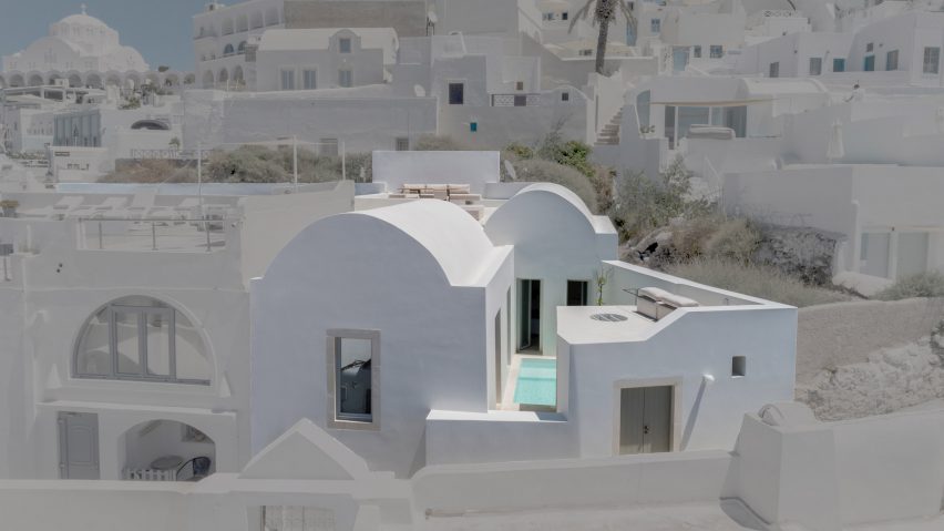 Two holiday residences in Fira by Kapsimalis Architects