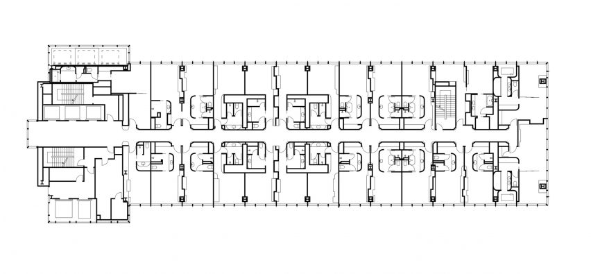 Comcast Technology Center by Foster + Partners Typical Hotel Level Floor Plan