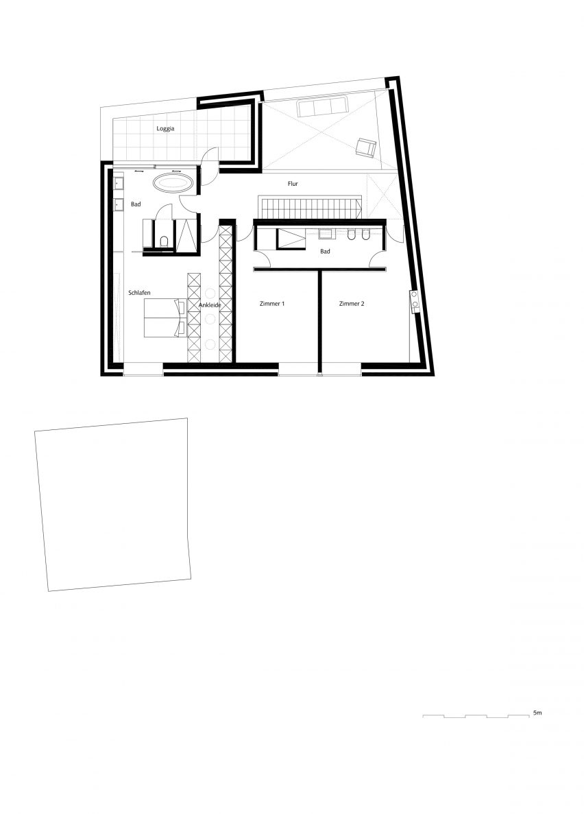 First floor plan of UF Haus by SoHo Architektur