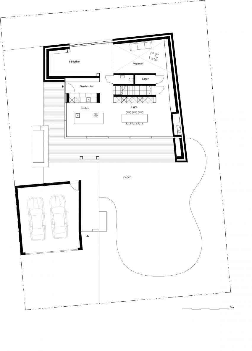 Ground floor plan of UF Haus by SoHo Architektur