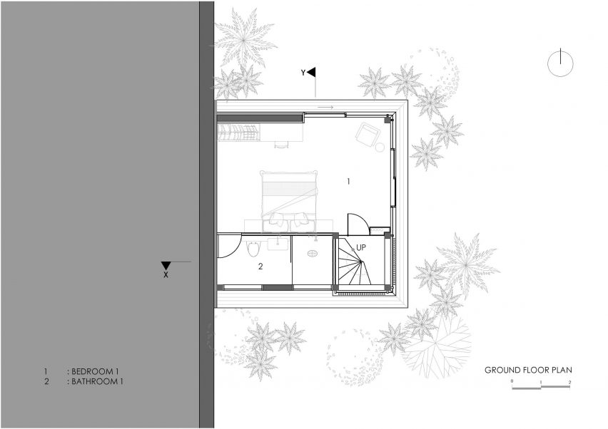 Uluwatu Surf Villas floor plans and sections by Alexis Dournier