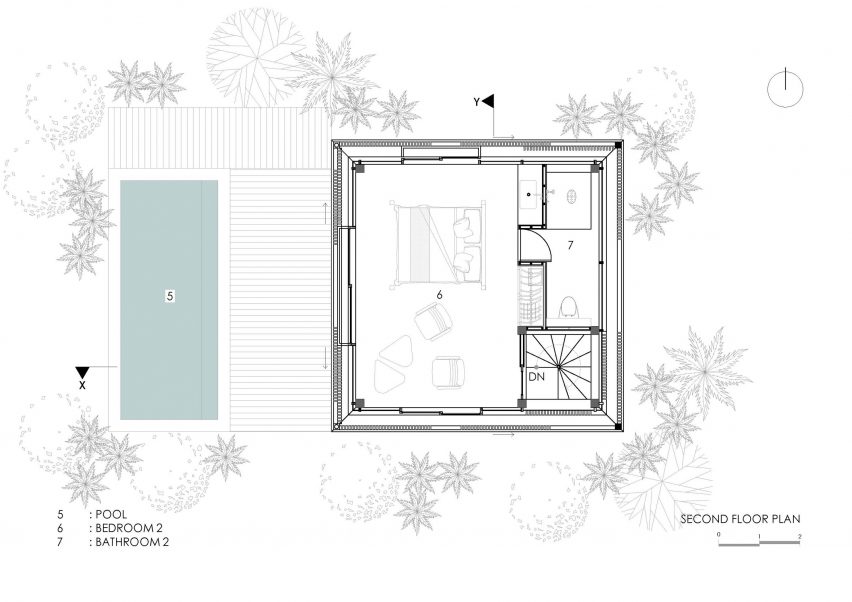 Uluwatu Surf Villas floor plans and sections by Alexis Dournier