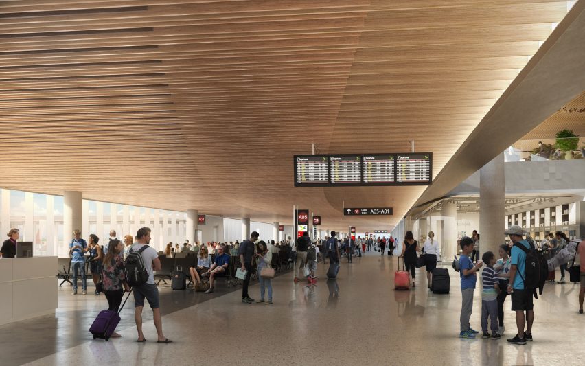 Visuals of Western Sydney International (Nancy-Bird Walton) Airport by Zaha Hadid Architects and Cox Architecture in Australia