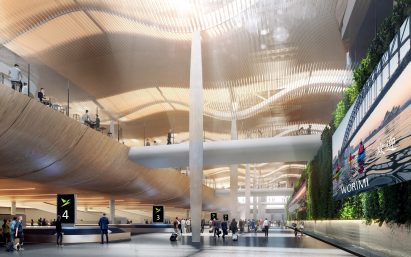 Visuals of Western Sydney International Airport by Zaha Hadid Architects and Cox Architecture in Australia