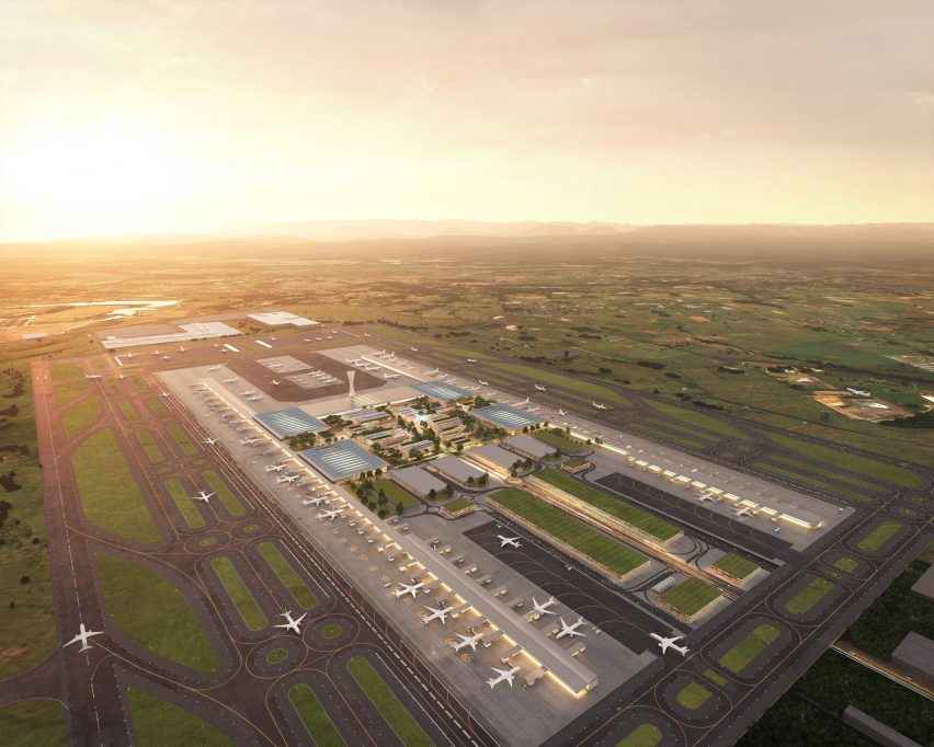 Visuals of Western Sydney International (Nancy-Bird Walton) Airport by Zaha Hadid Architects and Cox Architecture in Australia