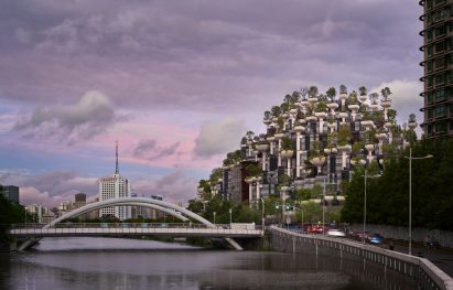 New photos of 1,000 Trees by Heatherwick Studio near completion in China