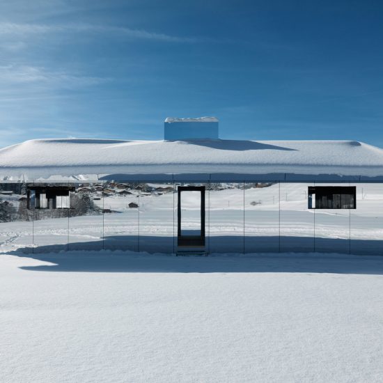 Doug Aitken Gstaad mirrored house installation
