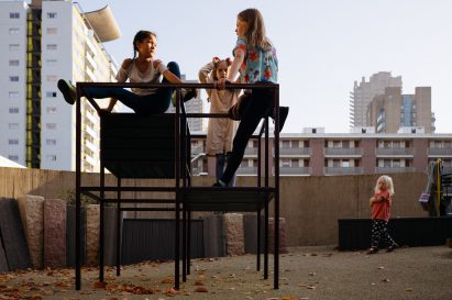Golden Lane Estate playground in London by Muf
