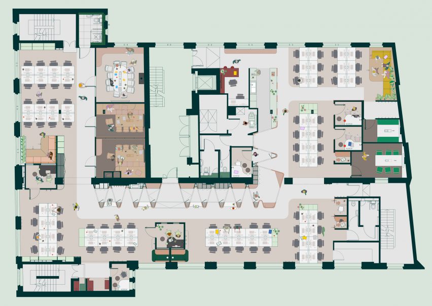 The Stoa & The Fora, Airbnb offices designed by Threefold Architects