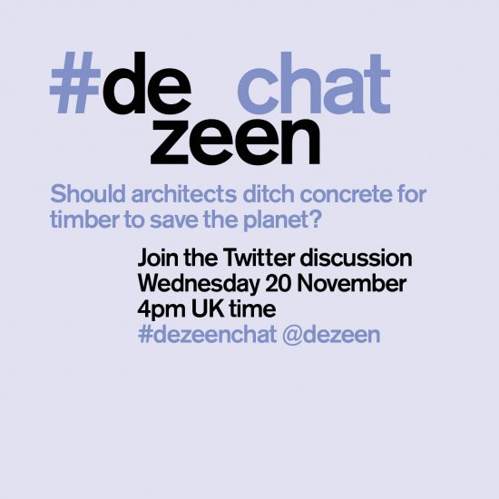 #dezeenchat concrete vs timber