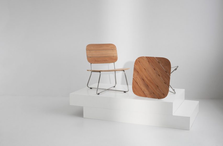 BIG furniture collection mimics the shape of lily pads