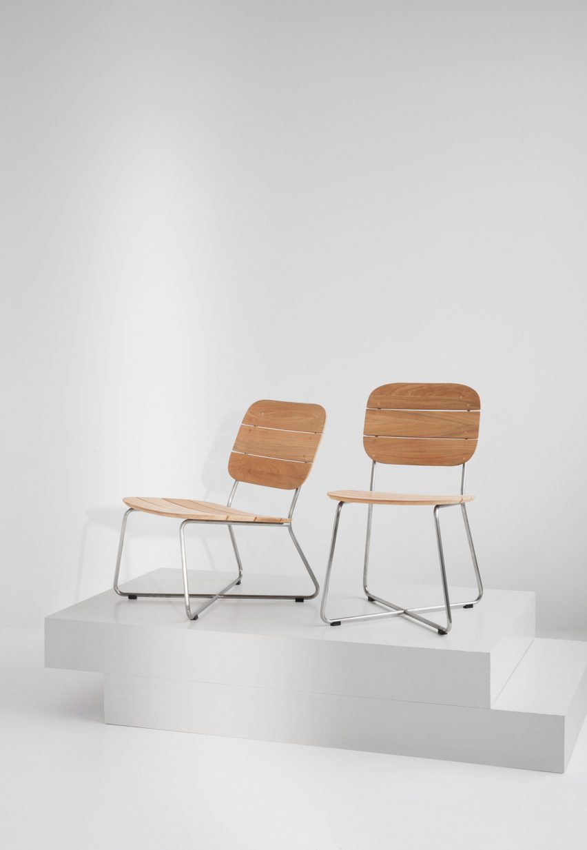 BIG furniture collection mimics the shape of lily pads