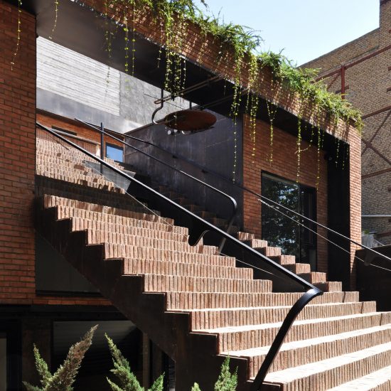Dezeen's top 10 staircases of 2019: Bouzarjomehr Company Showroom, Iran, by Why Architects Group