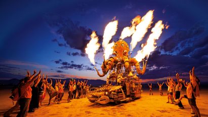 Setting fire to artworks in the desert "creates atmospheric pollution" says Burning Man festival