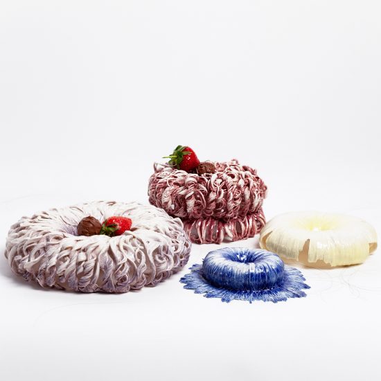 Céline Arnould makes commemorative porcelain bowls from the hair of loved ones