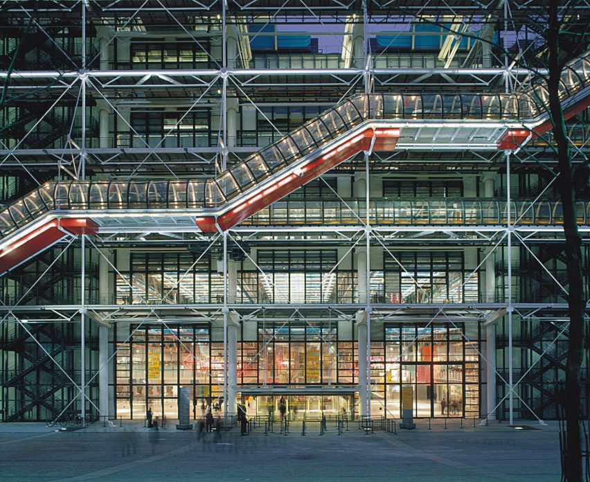 High-tech architecture: Centre Pompidou by Richard Rogers and Renzo Piano
