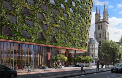 Citicape House with Europe's largest green wall in London by Sheppard Robson