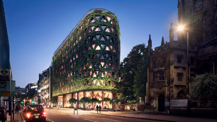 Citicape House with Europe's largest green wall in London by Sheppard Robson