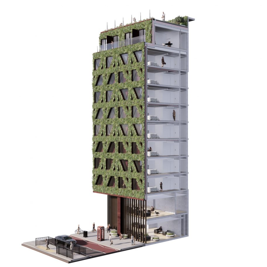 Citicape House with Europe's largest green wall in London by Sheppard Robson