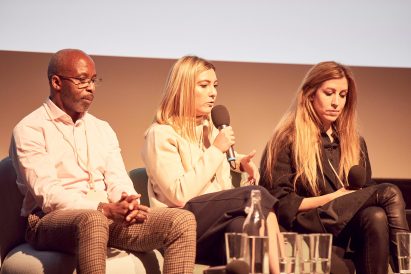 Dezeen Day education panel Patrik Schumacher and Harriet Harriss