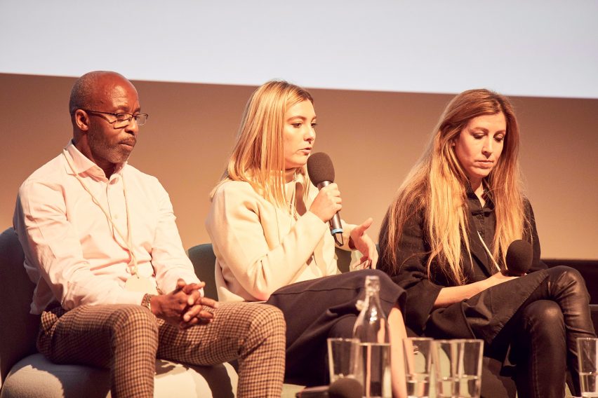Dezeen Day education panel Patrik Schumacher and Harriet Harriss