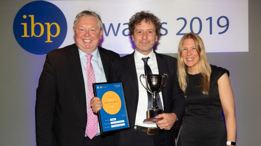 Dezeen named Editorial Brand of the Year at IBP Awards 2019