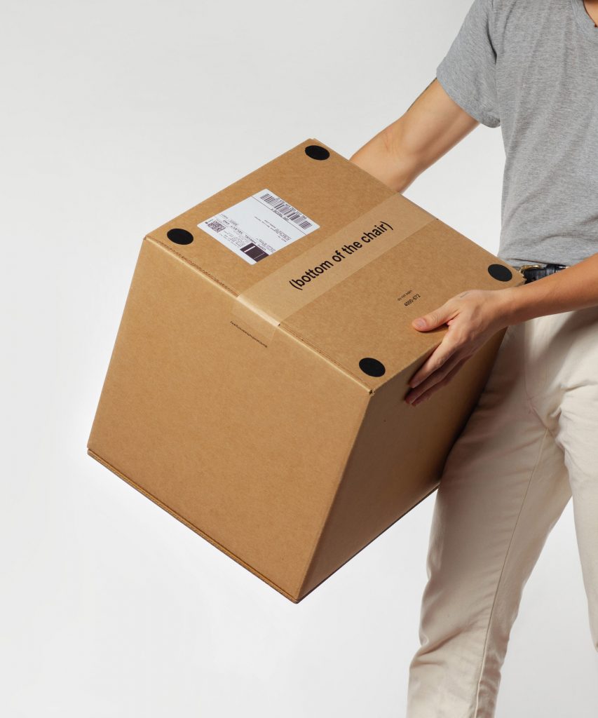 Don't Take This The Wrong Way cardboard box chair