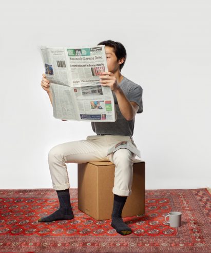 Studio dtttww reimagines cardboard box as "accidental chair"