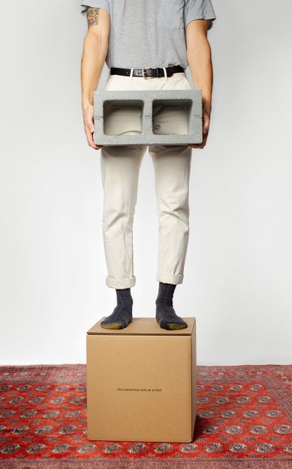 Studio dtttww reimagines cardboard box as "accidental chair"