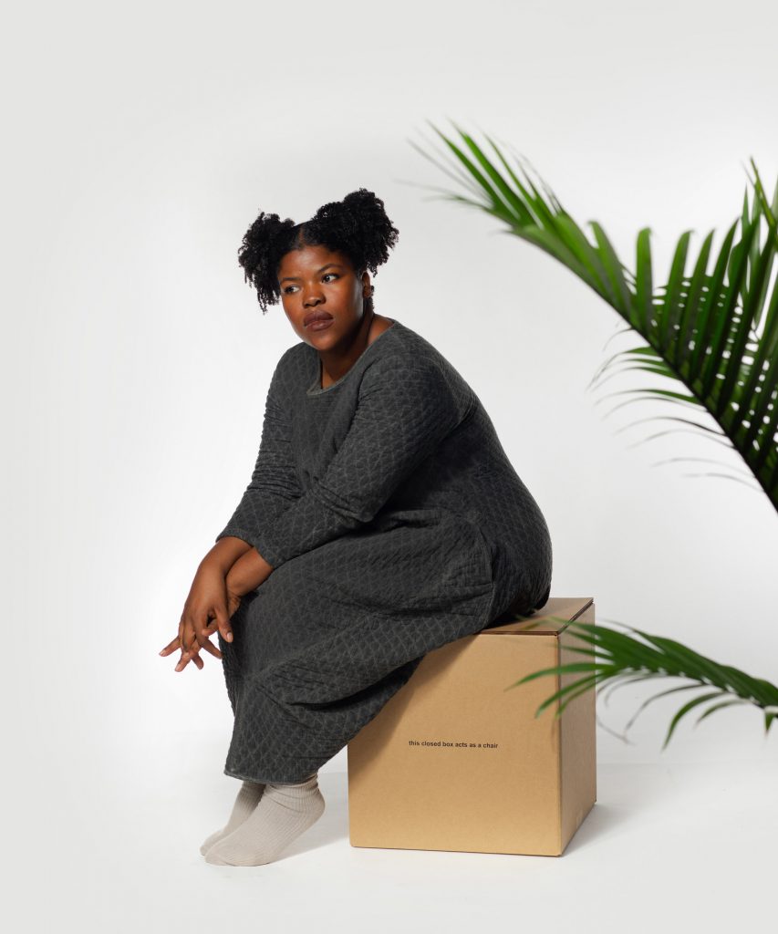 Don't Take This The Wrong Way cardboard box chair