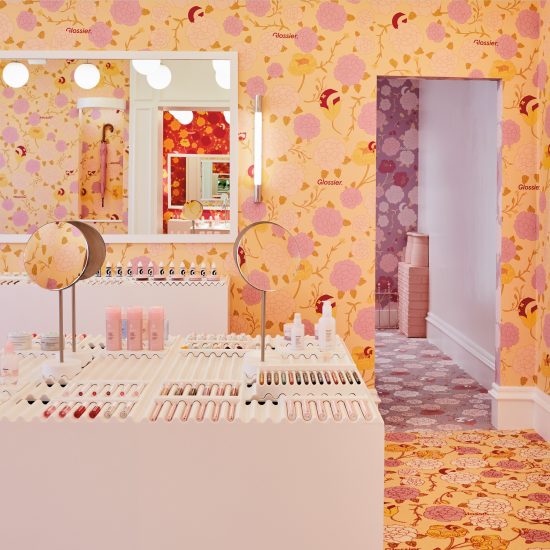 Glossier pop-up shop on London's Floral Street