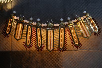 Klove's Totems Over Time lights take the form of Art Deco-style talismans