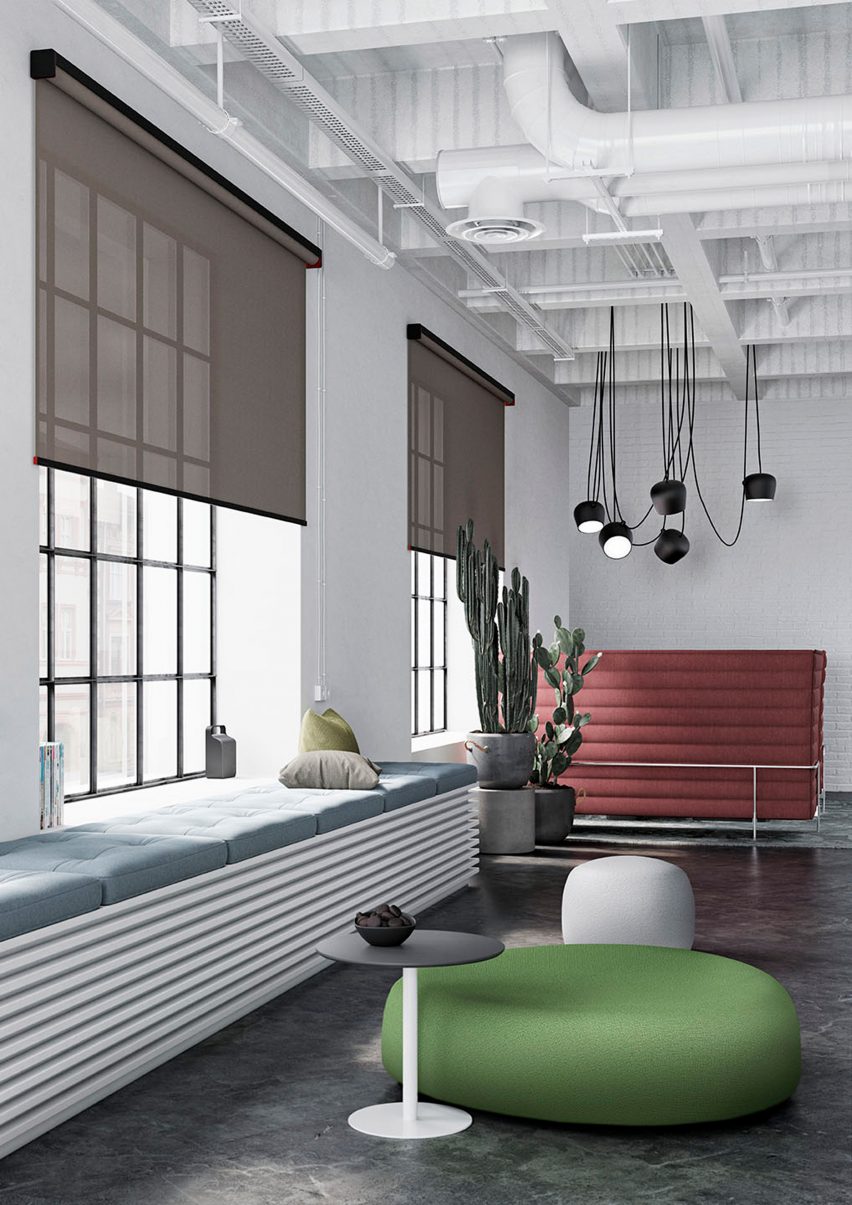 Kvadrat Shade roller blind by Ronan and Erwan Bouroullec