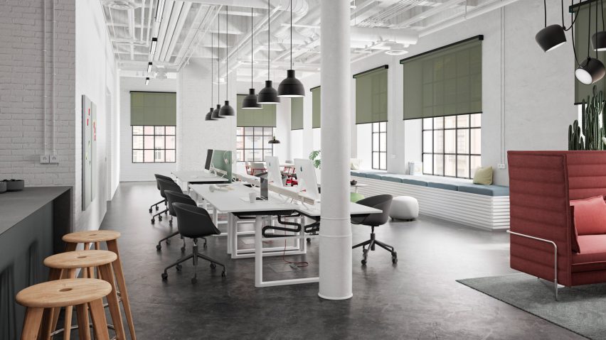 Kvadrat Shade roller blind by Ronan and Erwan Bouroullec
