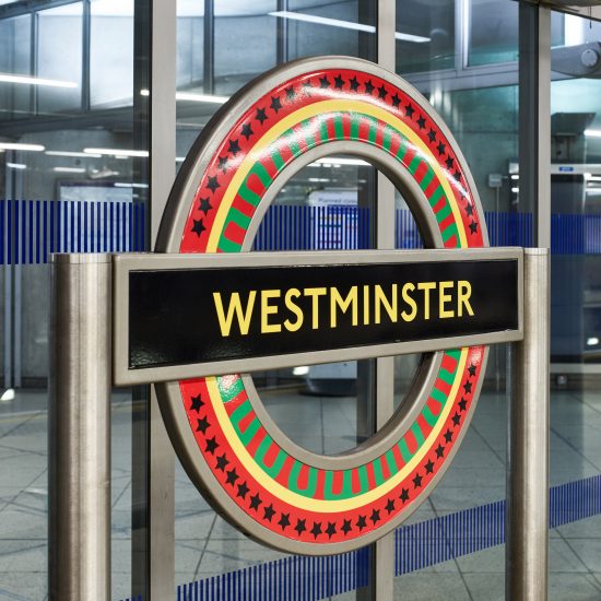Larry Achiampong overhauls London's tube roundel with pan-African designs