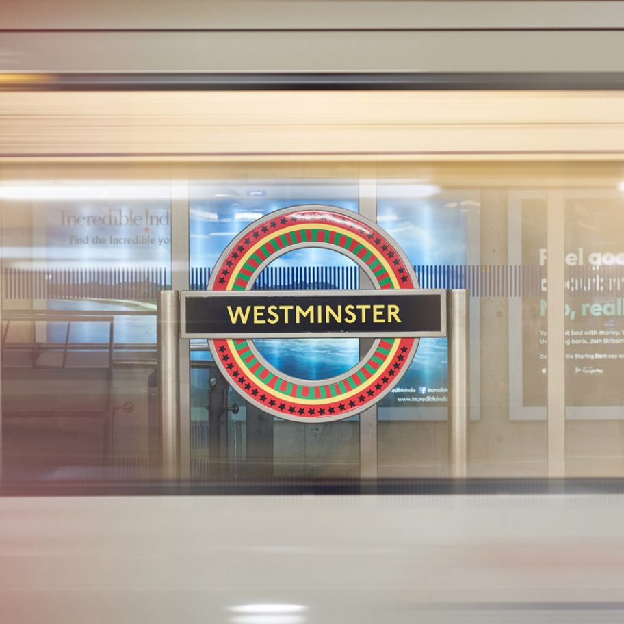 Larry Achiampong overhauls London's tube roundel with pan-African designs