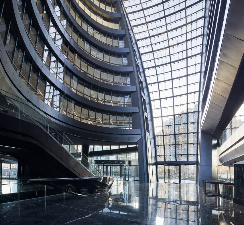 Leeza Soho tower by Zaha Hadid Architects in Beijing, China