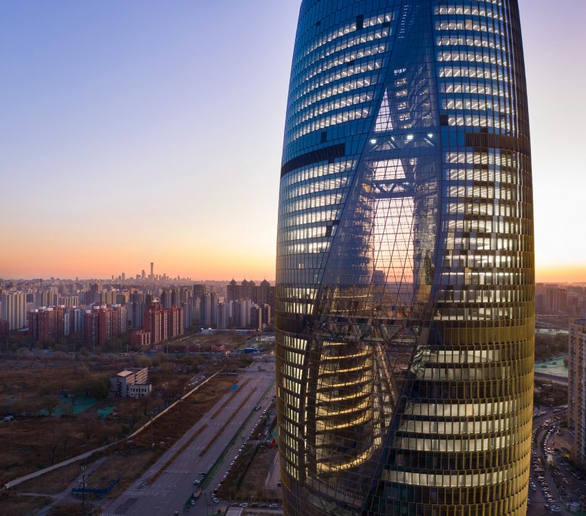 Leeza Soho tower by Zaha Hadid Architects in Beijing, China