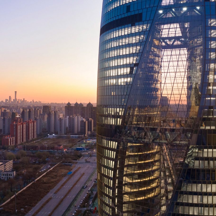 Leeza Soho tower by Zaha Hadid Architects in Beijing, China