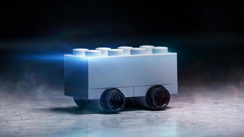 Lego model of Tesla Cybertruck