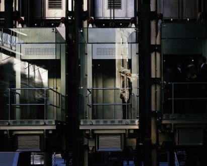 The Lloyd's building in London by Richard Rogers and Partners (now Rogers Stirk Harbour + Partners)