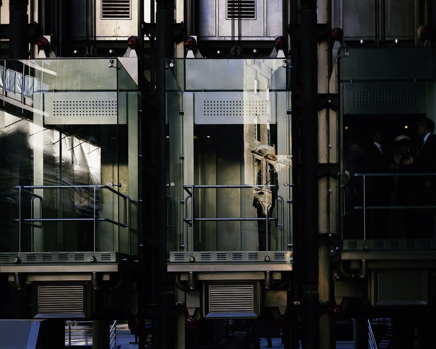 The Lloyd's building in London by Richard Rogers and Partners (now Rogers Stirk Harbour + Partners)
