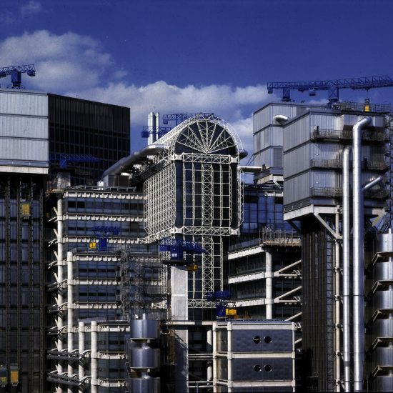 The Lloyd's building in London by Richard Rogers and Partners (now Rogers Stirk Harbour + Partners)