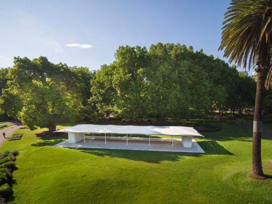 MPavilion 2019 by Glenn Murcutt in Melbourne, Australia