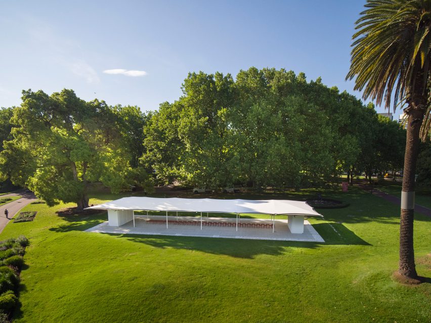 MPavilion 2019 by Glenn Murcutt in Melbourne, Australia